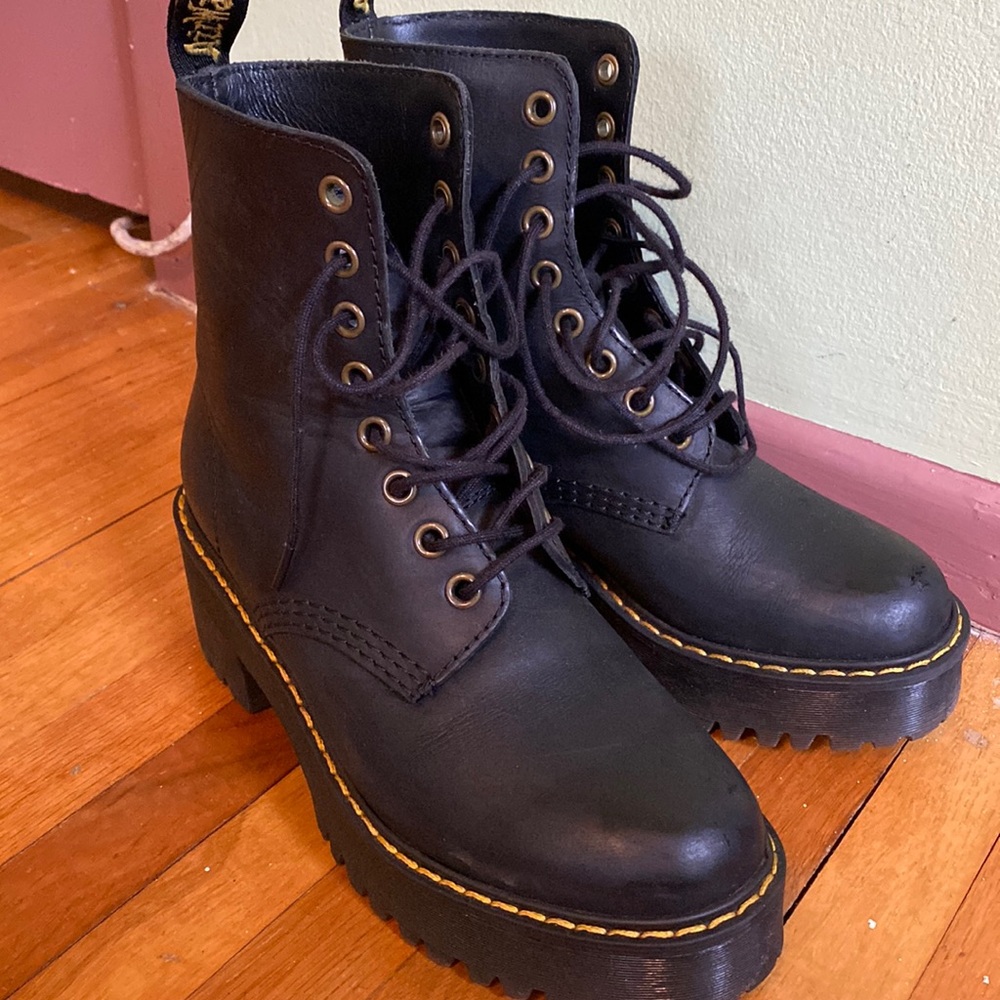 Shriver leather platform boots